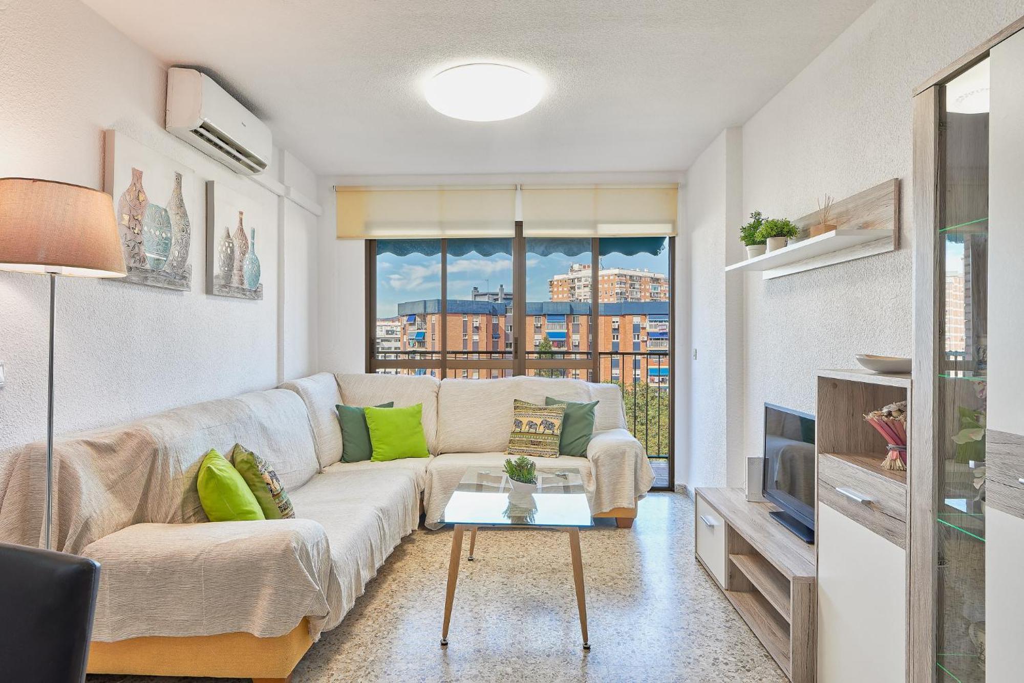 Luminoso Apartamento/ 5 Minutos De La Playa 말라가 외부 사진